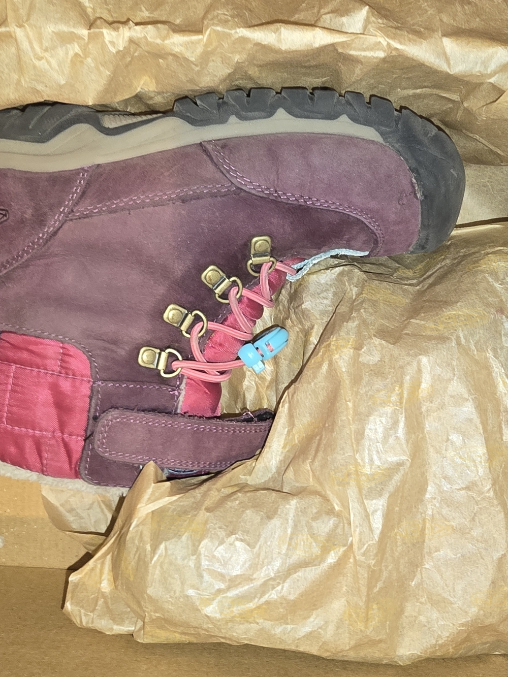 Keen Kids Plum and Pink Waterproof Hiking Boot